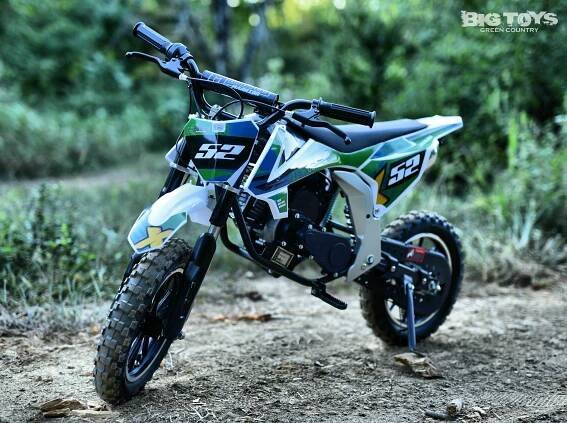 52cc Warrior Kids Gas Dirt Bike - Green
