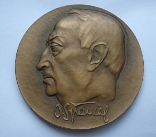 Medaile - 100 let narození Otakar Španiel 1981 - MILAN KNOBLOCH 75 mm