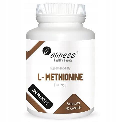 ALINESS L-Methionine 500 mg 100 kaps.. METHIONIN VEGE GLUTATION DETOXIKACE