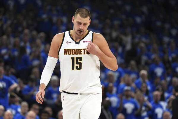 Nikola Jokic, #15, Denver Nuggets basketball player.