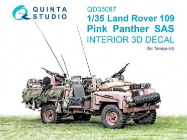 1/35 Land Rover 109 Pink Panther SAS 3D&col.Inter.