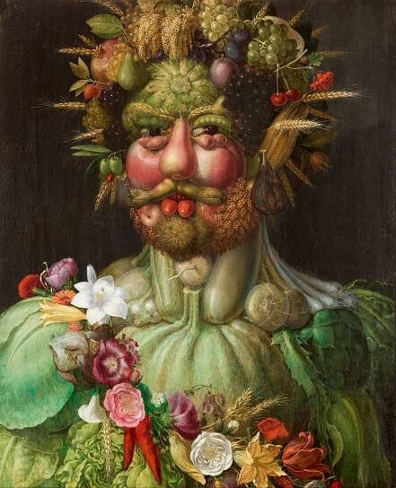 Arcimboldo, Giuseppe: Rudolf II. jako bůh Vertumnus