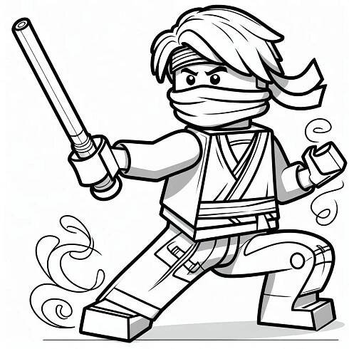 Omalovánka Ninjago strana 21