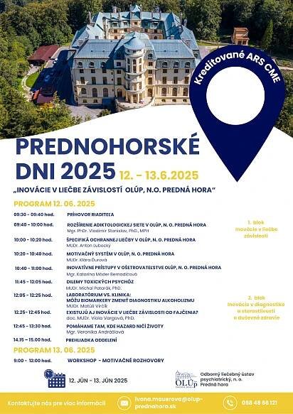 Prednohorské dni 2025 - OLÚP, n. o. Predná Hora