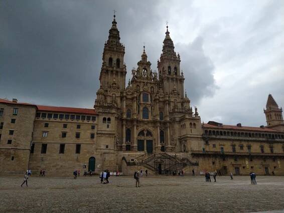 Santiago de Compostela katedrála, Španělsko.