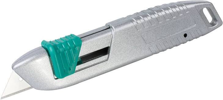 Wolfcraft Bezpečnostní nůž s trapézovou čepelí, kovový