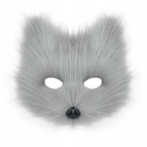 MASKA MAČKA LÍŠKA VLKA THERIAN FURRY UMELÁ KOŽUŠINA KOSTÝM ZVIERATKO COSPLAY za 7.05EUR - Allegro