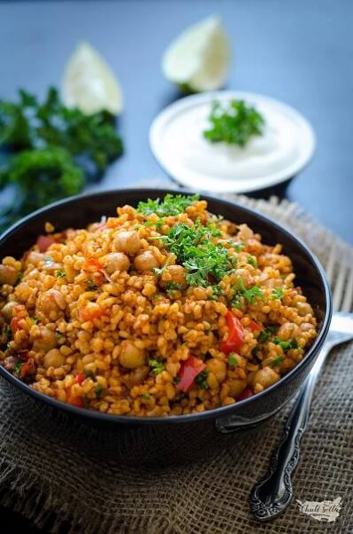 bulgur s cizrnou (pilaf) | Kuskus, Yemek, Ales