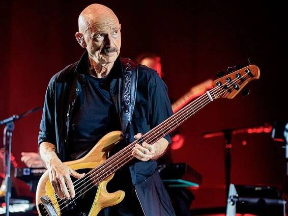 “It’s amazing to see Adrian Belew and Steve Vai playing together. My temptation is to pick up the camera! I have to remind myself to stick to my job playing bass”: For the King Crimson-channeling Beat tour, Tony Levin is a virtuoso among virtuosos