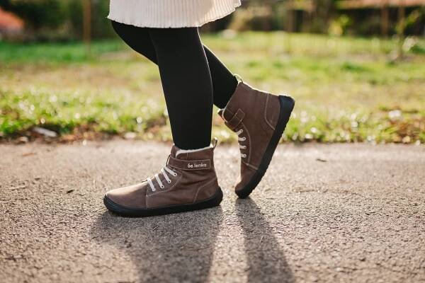 Detské zimné barefoot topánky Be Lenka Winter Kids - Chocolate | Be Lenka