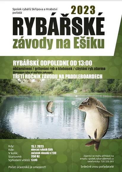 plakát rybářské závody