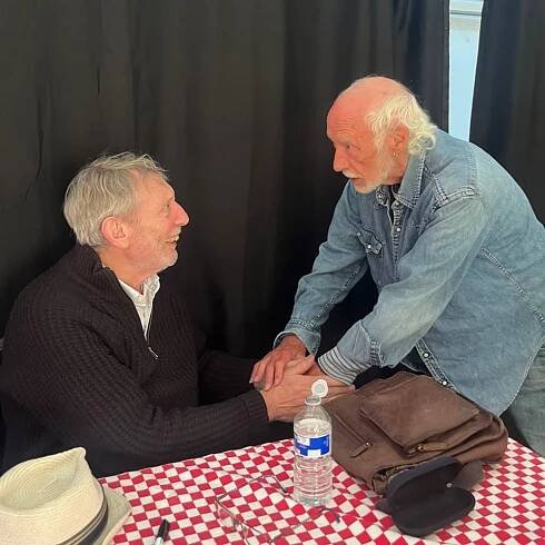 Michael Rosen and Roger McGough at Barnes 2024