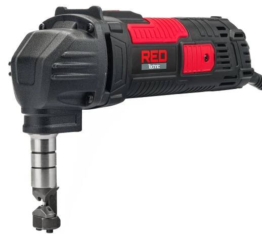 Elektrické nůžky na plech RTNSDB0014, 1600W | RED TECHNIC se používají při práci s rovnými, trapézovými, vlnitými plechy a plechovou krytinou.
