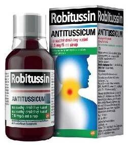 ROBITUSSIN ANTITUSSICUM NA SUCHÝ DRÁŽDIVÝ KAŠEL POR 7,5MG/5ML SIR 100ML
