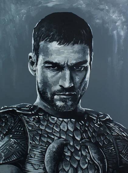 Spartacus - Andy Whitfield
Spartacus Series - Acrylic on board. 