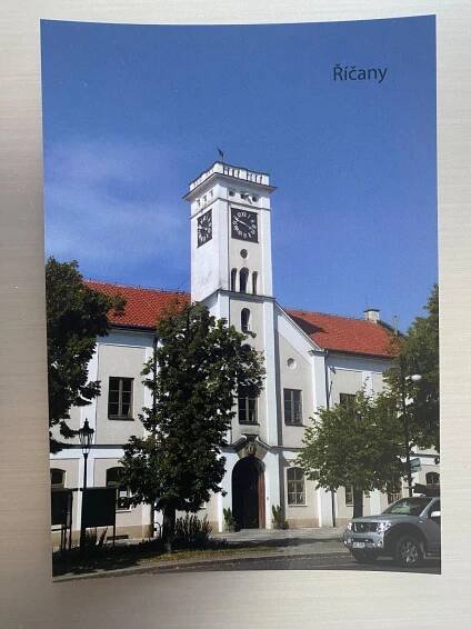 nepoužitá pohlednice--město Říčany-privátní vyd. - Pohlednice místopis