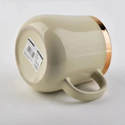 Hrnek DALIA 500ml béžovo-zlatý