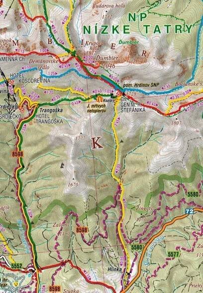 CT100 230 Nizkie Tatry, Polana Kolektivní práce Typ publikace turistická mapa