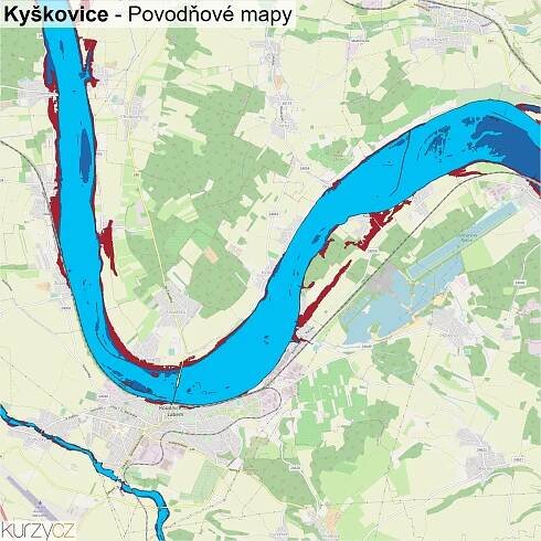 Kyškovice - mapy | Kurzy.cz