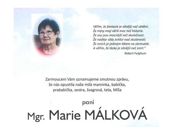 Český biatlon náhle opustila Marie „Majka“ Málková