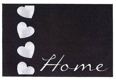 Vstupní rohož FLOMA Mondial Home - Hearts - délka 40 cm, šířka 60 cm, výška 0,5 cm