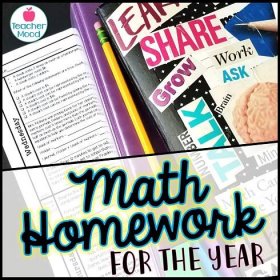 math homework for the year