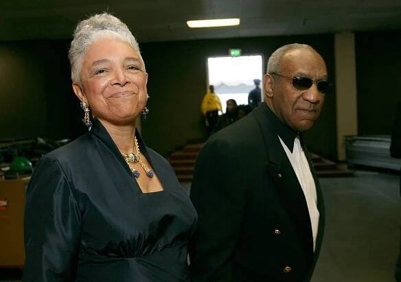 Bill Cosby and Camille Cosby backstage at the 38th NAACP Image Awards.
