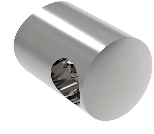 Úchyt pro tyč O12,0 mm / pro sloupek O42,4 mm, nerezová ocel AISI 304 - lesk - Nerez-komponenty.cz nerezové a skleněné zábradlí