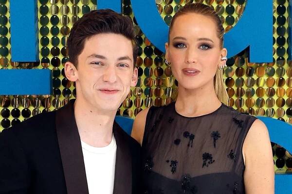 Andrew Barth Feldman and Jennifer Lawrence