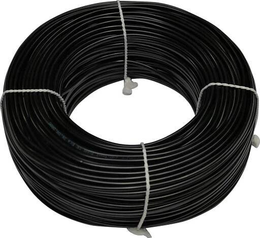 Silový kabel H03VVH2-F 2x0,5 mm, černá - metráž