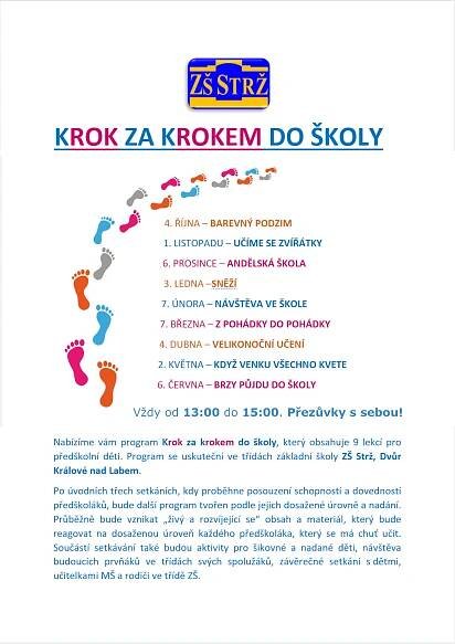 Program pro předškolní děti „KROK ZA KROKEM“ na Základní škole Strž Dvůr Králové nad Labem