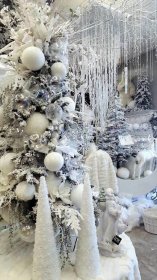 Our Store – Holiday Warehouse White Christmas, Christmas Decorations, White Christmas Decor, Winter Wonderland Christmas, Blue Christmas Decor, White Christmas Tree Decorations