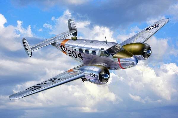 Plastic ModelKit letadlo 03811 - Beechcraft Model 18 (1:48)
