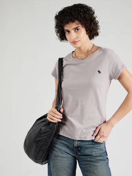 Abercrombie & Fitch Tričko – šedá