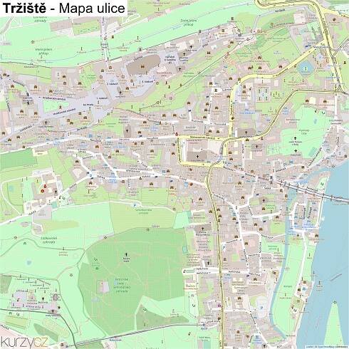 Tržiště - mapy | Kurzy.cz