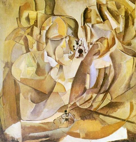 Portrait of Chess Players by Marcel Duchamp