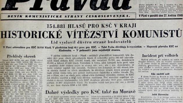 26. 5. 1946. Triumf komunistů a poslední demokratické volby