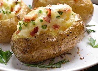 Recept : Zapečené brambory plněné slaninou a sýrem | ReceptyOnLine.cz - kuchařka, recepty a inspirace