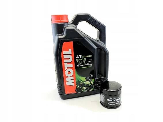 olej olejový filtr MOTUL 5100 10W40 4L CF MOTO 500