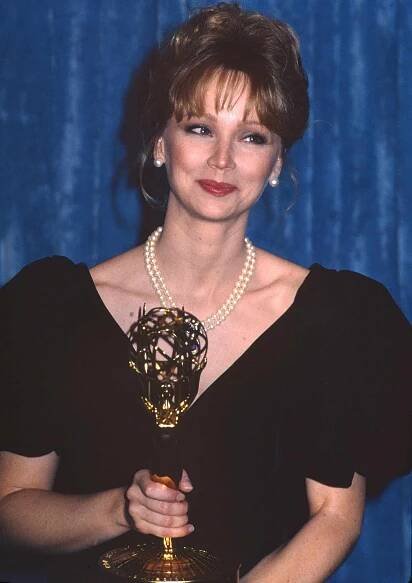 Shelley Long wins award for Outstanding Lead Actress in a Comedy Series at the 35th Annual Primetime Emmy Awards on September 25, 1983 in Pasadena, California. 