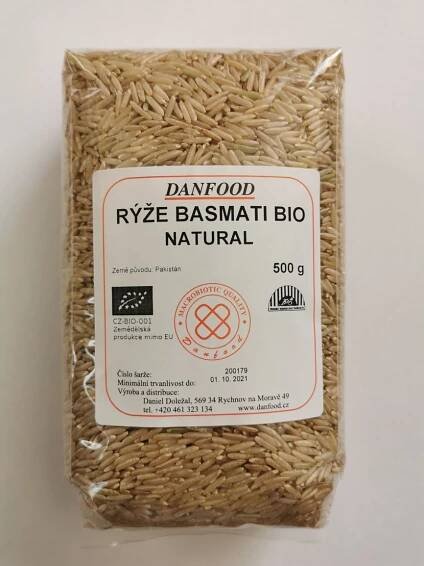 POTRAVINY | Basmati rýže natural BIO, 500g | Makrobiotika.cz