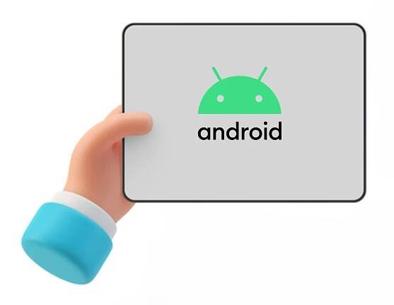 Hand Holding Android Device