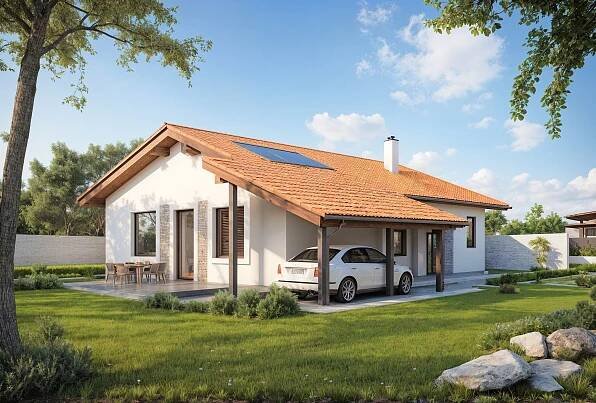 Projekt na bungalov, projekt bungalov, projekty bungalov, bungalov 1081