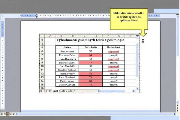 4 excel tabulka ve wordu x264 - YouTube