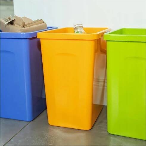 NÁDOBA NÁDOBA ODPADKOVÝ KOŠ NA TŘÍDĚNÝ ODPAD 10 L ŽLUTÝ PLAST Stav balení originální