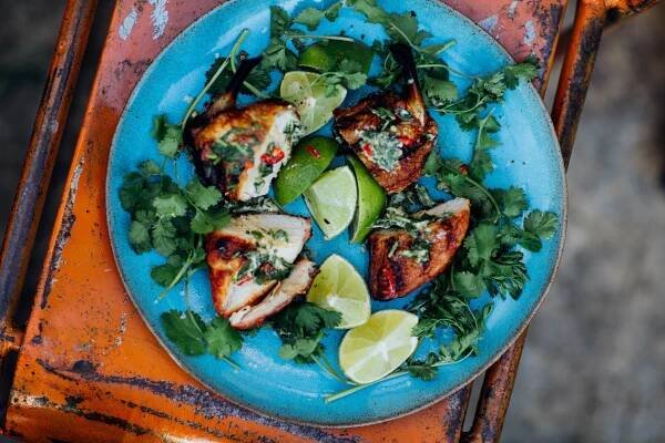 BBQ Chicken With Lime, Chilli & Coriander 