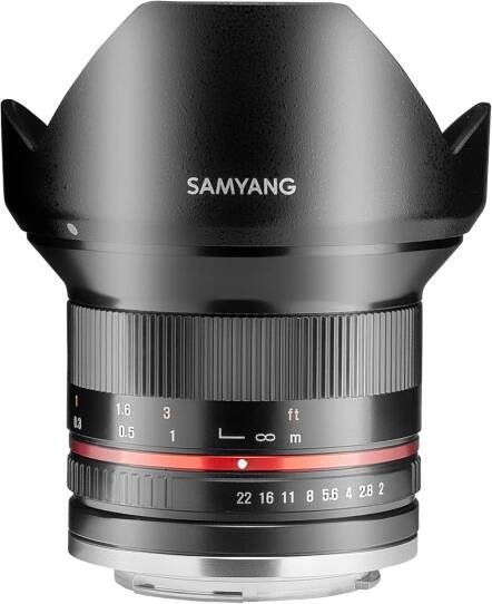 Samyang F 2,0/12 APS-C Canon M černá | ab-com.cz