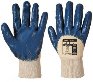 Nitrilové rukavice, modrá