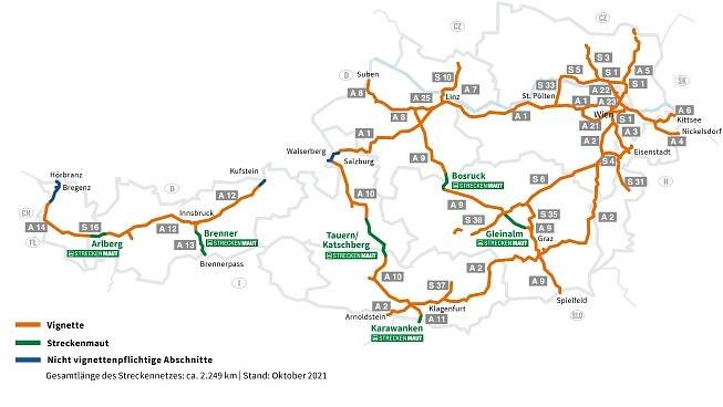 Dálniční známka Rakousko – Info o mýtu - www.vintrica.com