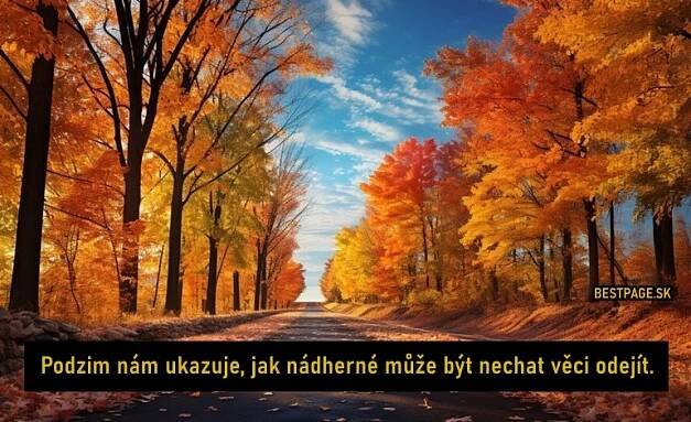 Hlášky na podzim 2025. Přání podzim. Citáty podzim. Básničky